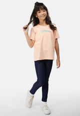Cheetah Kids Girl Short Sleeves T-Shirt - CJG-92768(F)