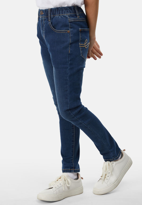 Cheetah Kids Girl Denim Long Pants - CJG-111370