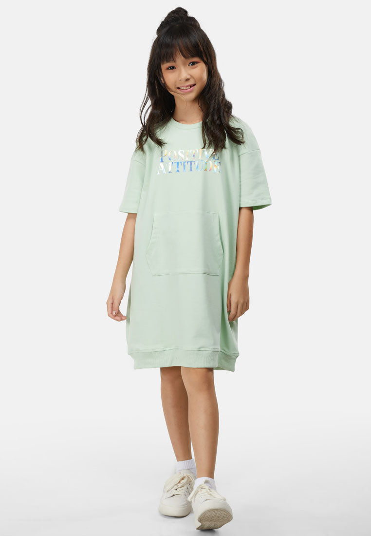 Cheetah Kids Girl Short Sleeves Dress - CJG-19238