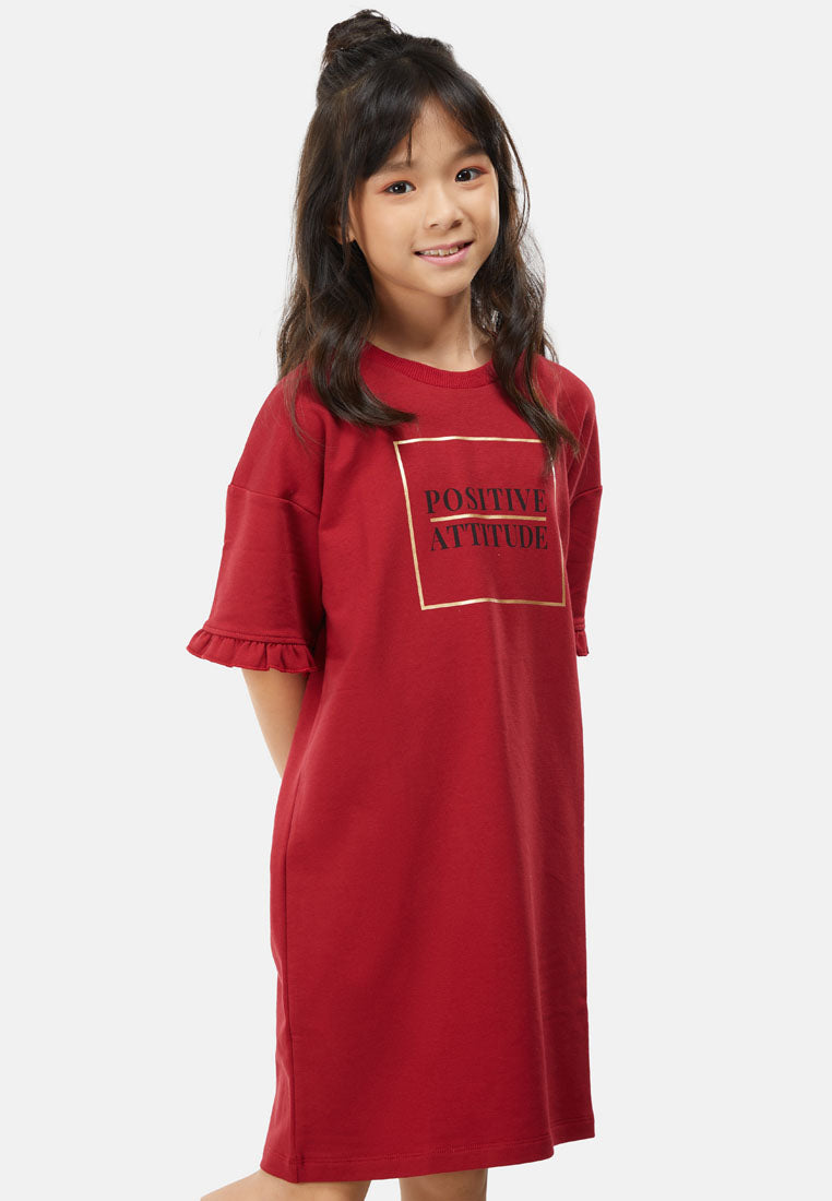 Cheetah Kids Girl Short Sleeves Dress - CJG-19236