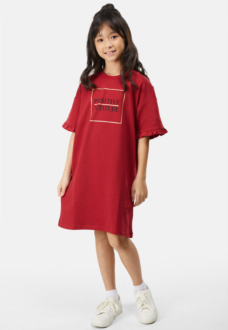 Cheetah Kids Girl Short Sleeves Dress - CJG-19236