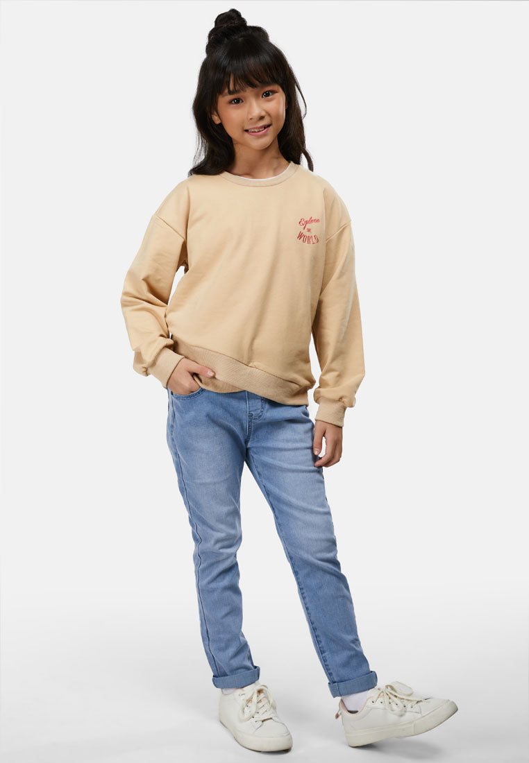 Cheetah Kids Girl Long Sleeves Sweatshirt - CJG-6808