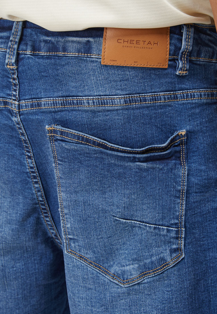 Cheetah Men Denim Shorts - 23312