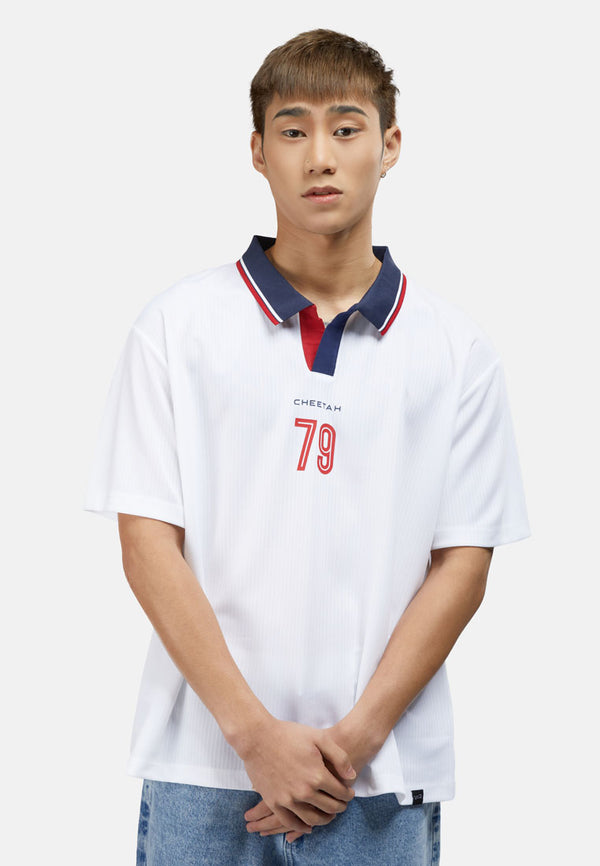 CHEETAH Men Home Ground Oversized Short Sleeve Polo Shirt - 76662