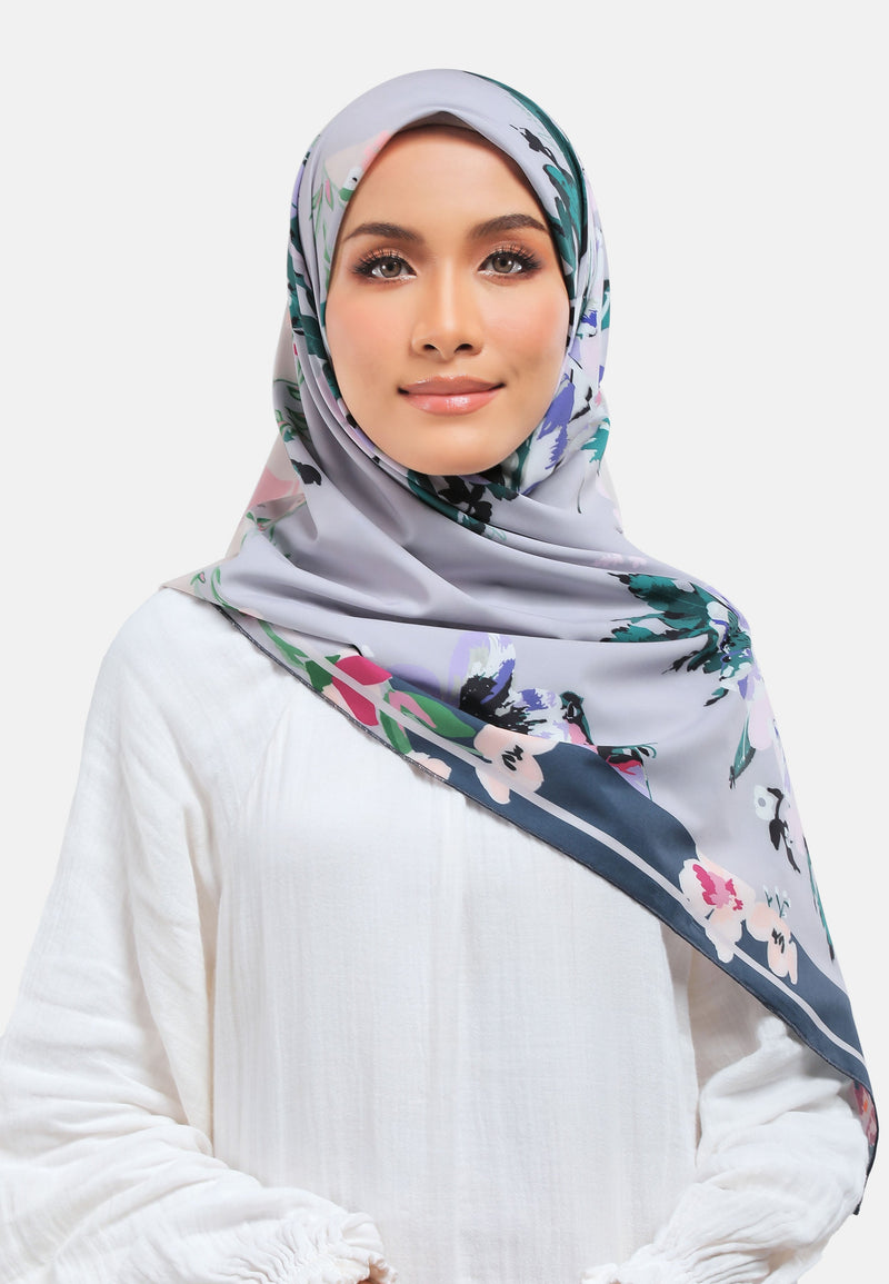 Arissa Hijab Mikado Printed Square Scarf - ARS-ST11242