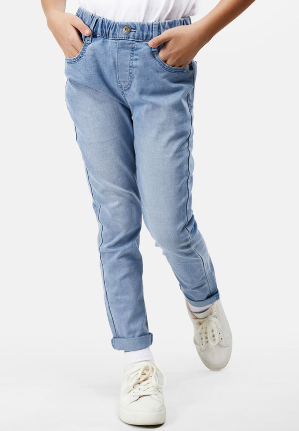 Cheetah Kids Girl Denim Long Pants - CJG-111368