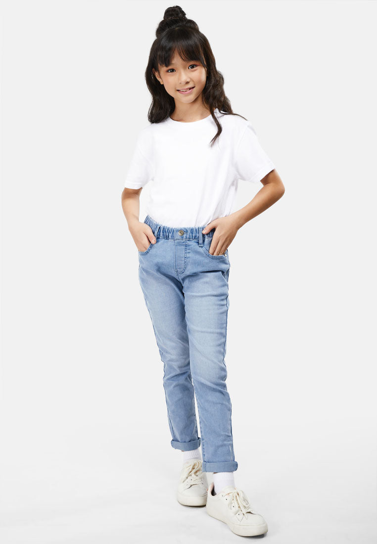 Cheetah Kids Girl Denim Long Pants - CJG-111368