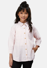 Cheetah Kids Girl 3/4 Sleeves Blouse - CJG-130652