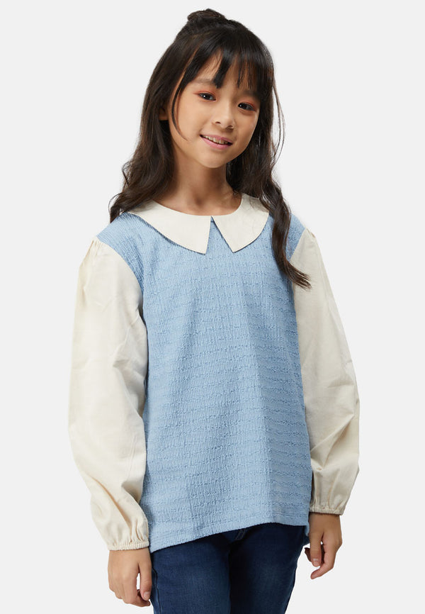 Cheetah Kids Girl Long Sleeves Blouse - CJG-130656