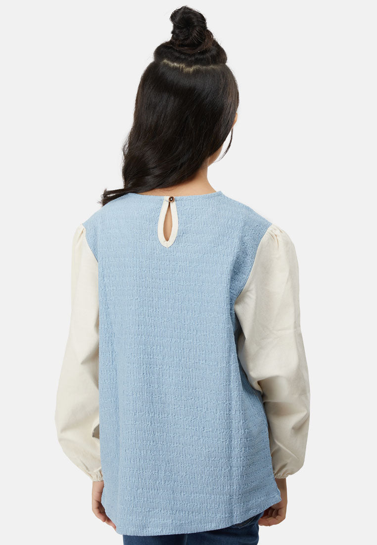 Cheetah Kids Girl Long Sleeves Blouse - CJG-130656