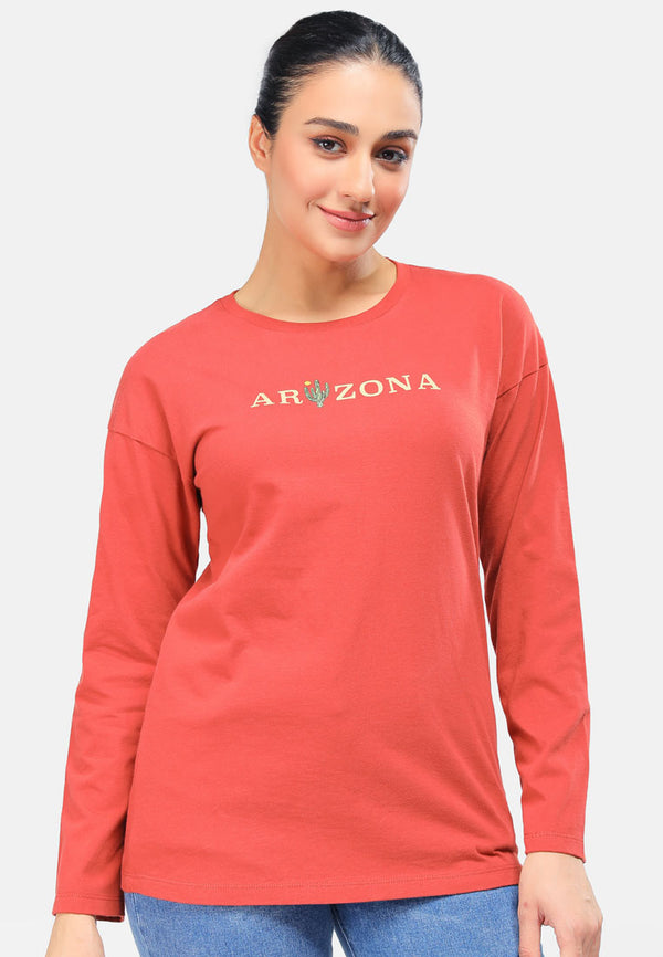 Cheetah Women Basic Long Sleeve Graphic Tee - CL-65882