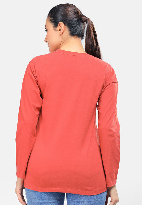 Cheetah Women Basic Long Sleeve Graphic Tee - CL-65882