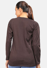Cheetah Women Basic Long Sleeve Graphic Tee - CL-65888