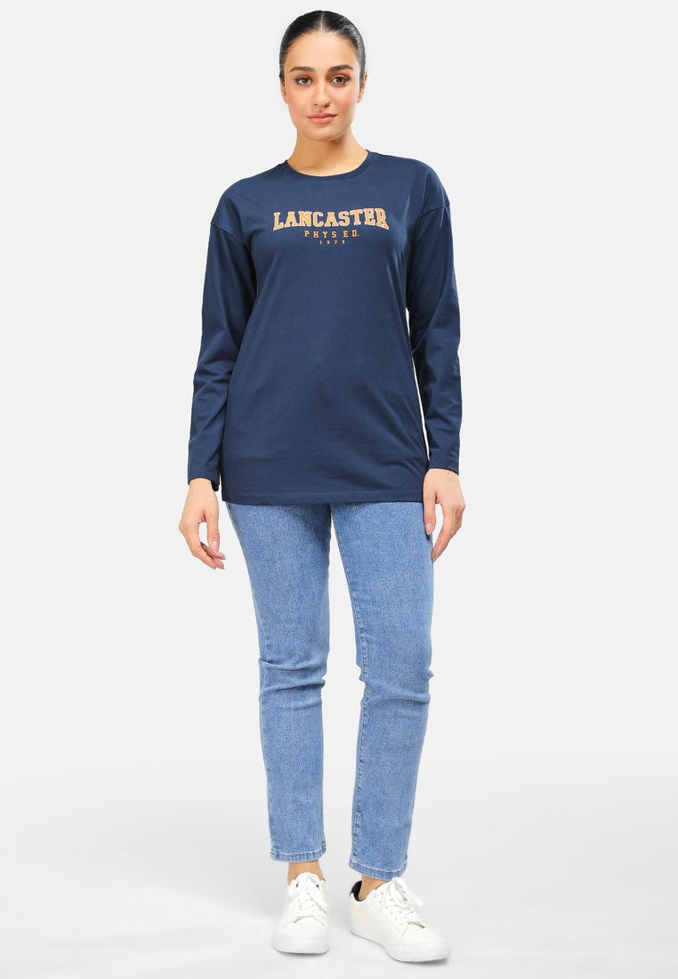 Cheetah Women Basic Long Sleeve Graphic Tee - CL-65918
