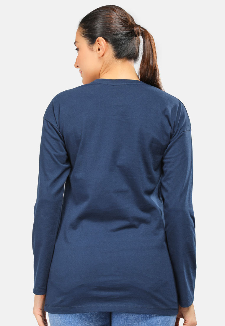 Cheetah Women Basic Long Sleeve Graphic Tee - CL-65918