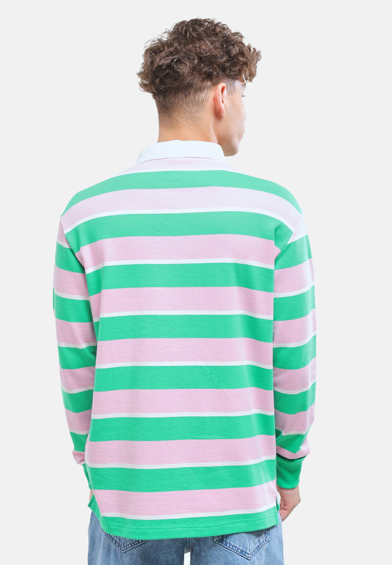 Cheetah Men Looney Tunes Stripe Rugby Shirt - 61152