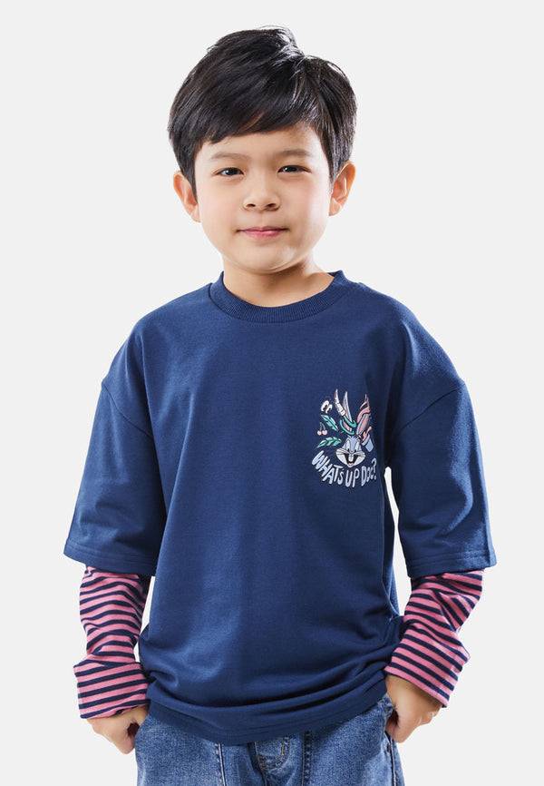 Cheetah Kids Looney Tunes Boy Long Sleeves Roundneck Top - CJ-6832