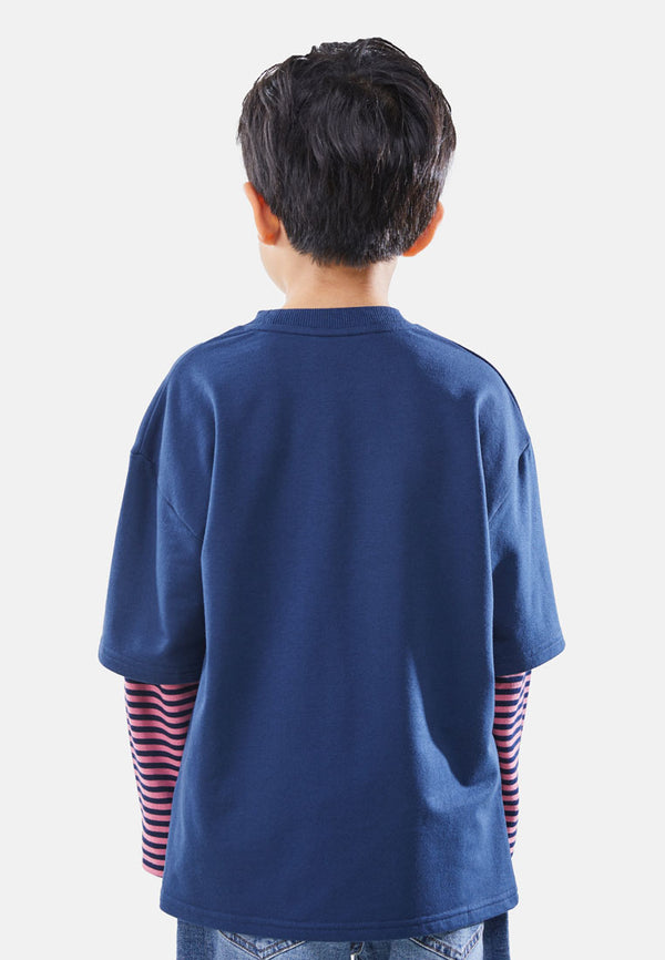 Cheetah Kids Looney Tunes Boy Long Sleeves Roundneck Top - CJ-6832