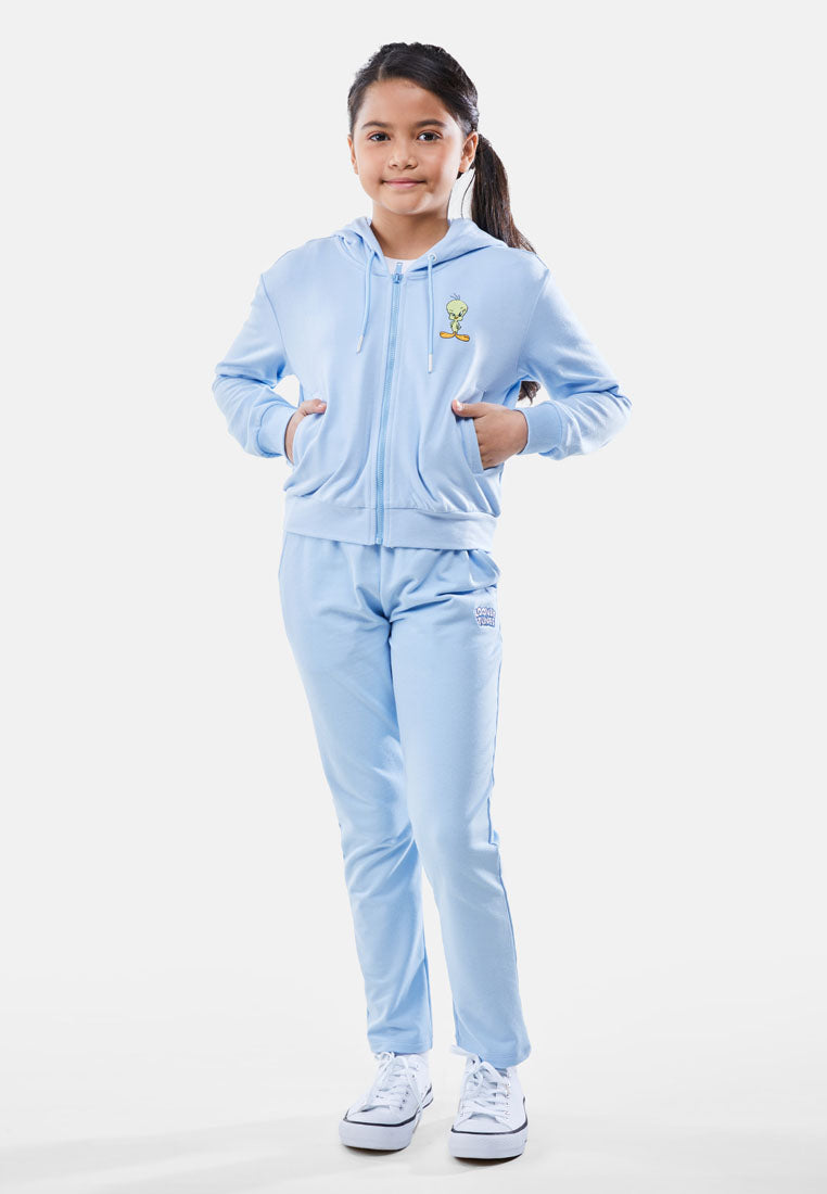 Cheetah Kids Looney Tunes Girl Long Sleeves Hoodie Jacket - CJG-3356