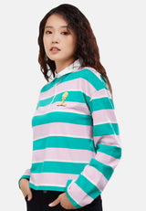 Cheetah Women Looney Tunes Long Sleeve Rugby Shirt - CL-66036