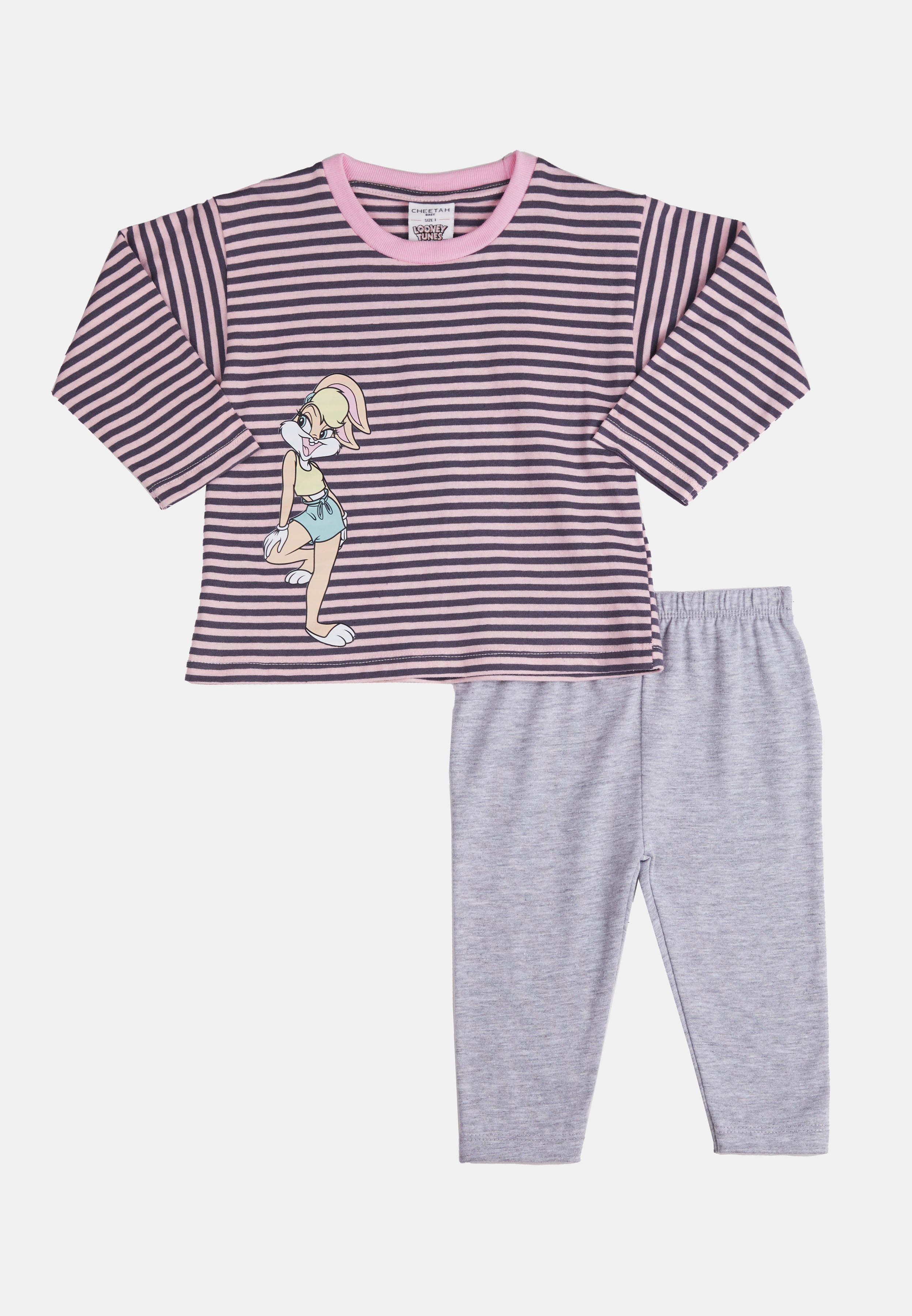 Looney Tunes Baby Boy/Girl Cotton Short-sleeve Graphic Jumpsuit