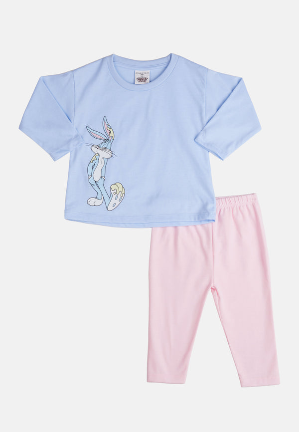 Cheetah Baby Toddler Girl Looney Tunes Long Sleeves Suit Sets - CBG-183116
