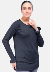 Cheetah Women Basic Long Sleeve Tunic - CL-66022