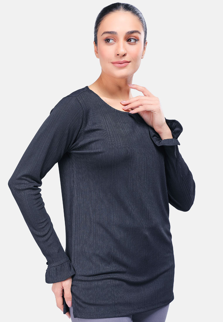 Cheetah Women Basic Long Sleeve Tunic - CL-66022