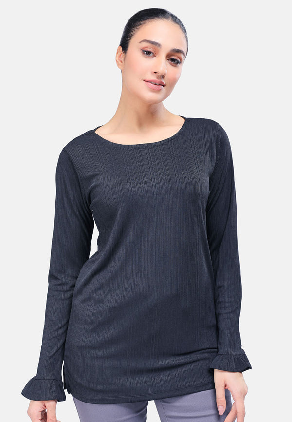 Cheetah Women Basic Long Sleeve Tunic - CL-66022