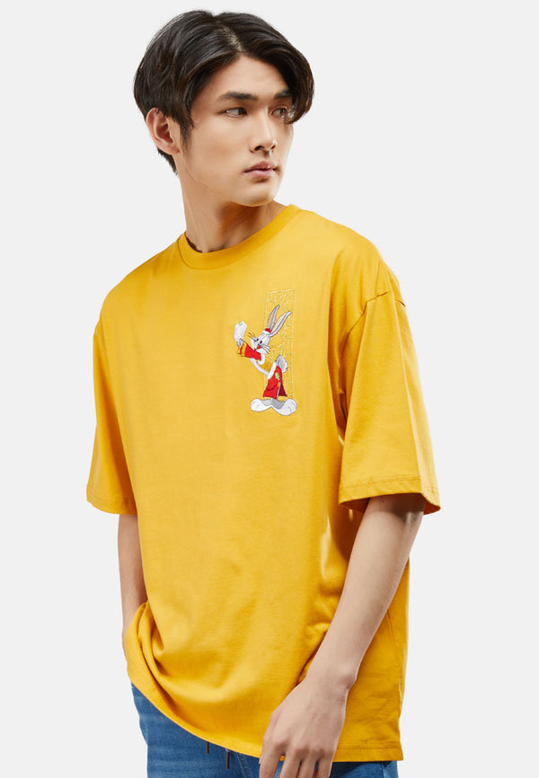 CTH unlimited Men Fully Cotton Looney Tunes Oversized T-Shirt - CU-91070