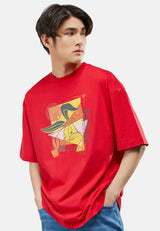 CTH unlimited Men Fully Cotton Looney Tunes Oversized T-Shirt - CU-91072