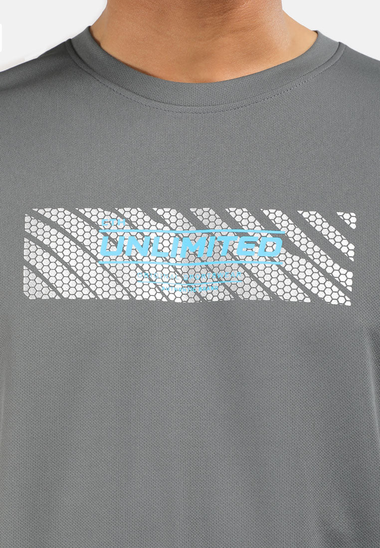 CTH Unlimited Men Microfiber Mesh Short Sleeve Jersey Top with Rubber Printed Logo - CU-91018