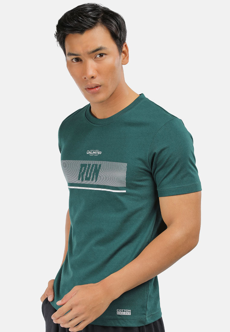 CTH unlimited Men TTC Microfiber Dry Fit Short Sleeve T-Shirt with Print - CU-91032