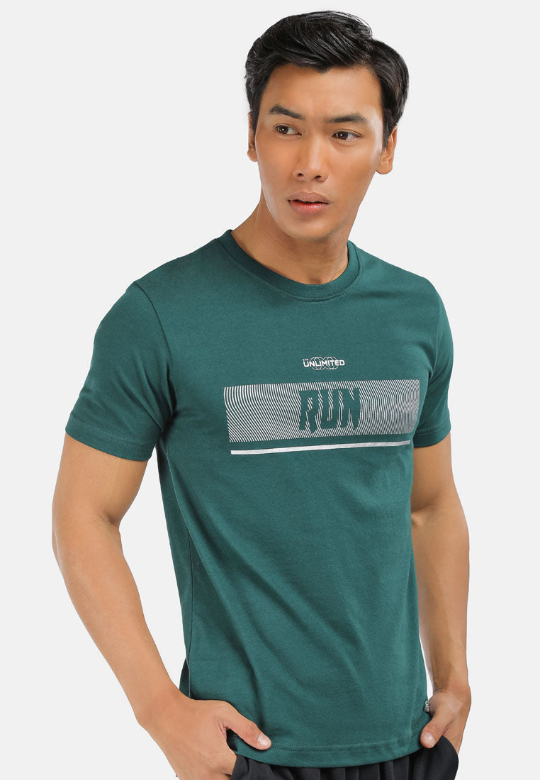 CTH unlimited Men TTC Microfiber Dry Fit Short Sleeve T-Shirt with Print - CU-91032