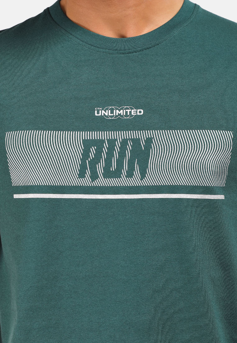 CTH unlimited Men TTC Microfiber Dry Fit Short Sleeve T-Shirt with Print - CU-91032