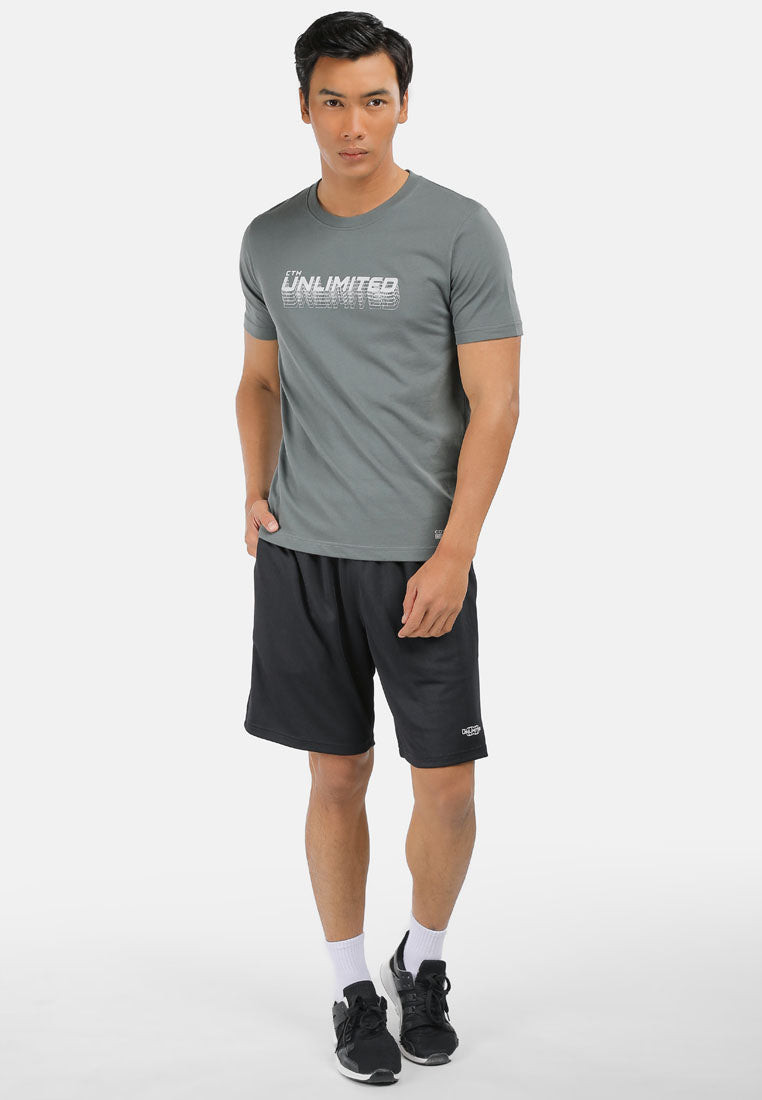 CTH Unlimited Men TTC Microfiber Dry Fit Short Sleeve T-Shirt with Print - CU-91020
