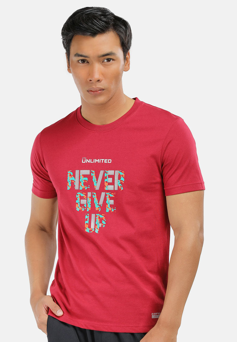 CTH unlimited Men TTC Microfiber Dry Fit Short Sleeve T-Shirt with Print MD3- CU-91030