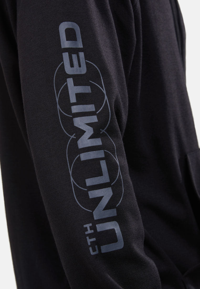 CTH unlimited Men CVC Interlock Hooded Long Sleeve Sweatshirt - CU-6226
