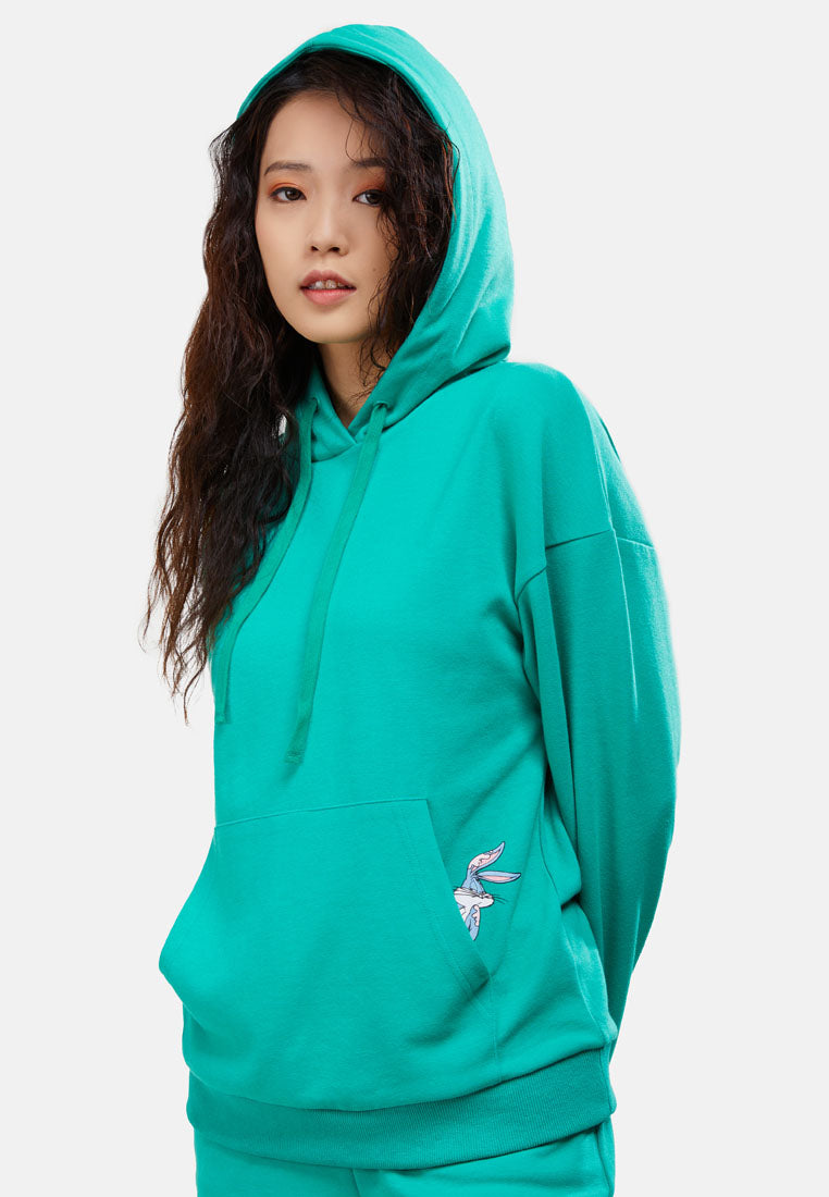 Cheetah Women Looney Tunes Loose Fit Cotton Polyester Long Sleeve Hoodie MD3- CL-66050