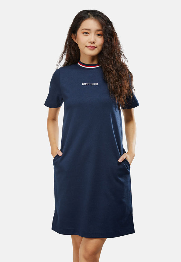 Cheetah Women Short Sleeve Knit Dress - CL-19862