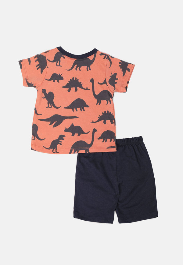 Cheetah Baby Boy Short Sleeves Suit Set - CBB-183038(F)