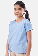 Cheetah Kids Girl Short Sleeves Top - CJG-92806