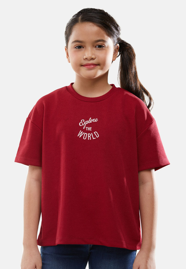Cheetah Kids Girl Short Sleeves Top - CJG-92812