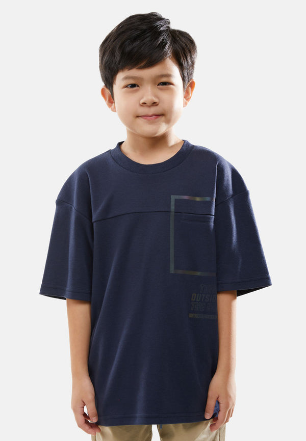 Cheetah Kids Boy Short Sleeves Roundneck Tee - CJ-92822