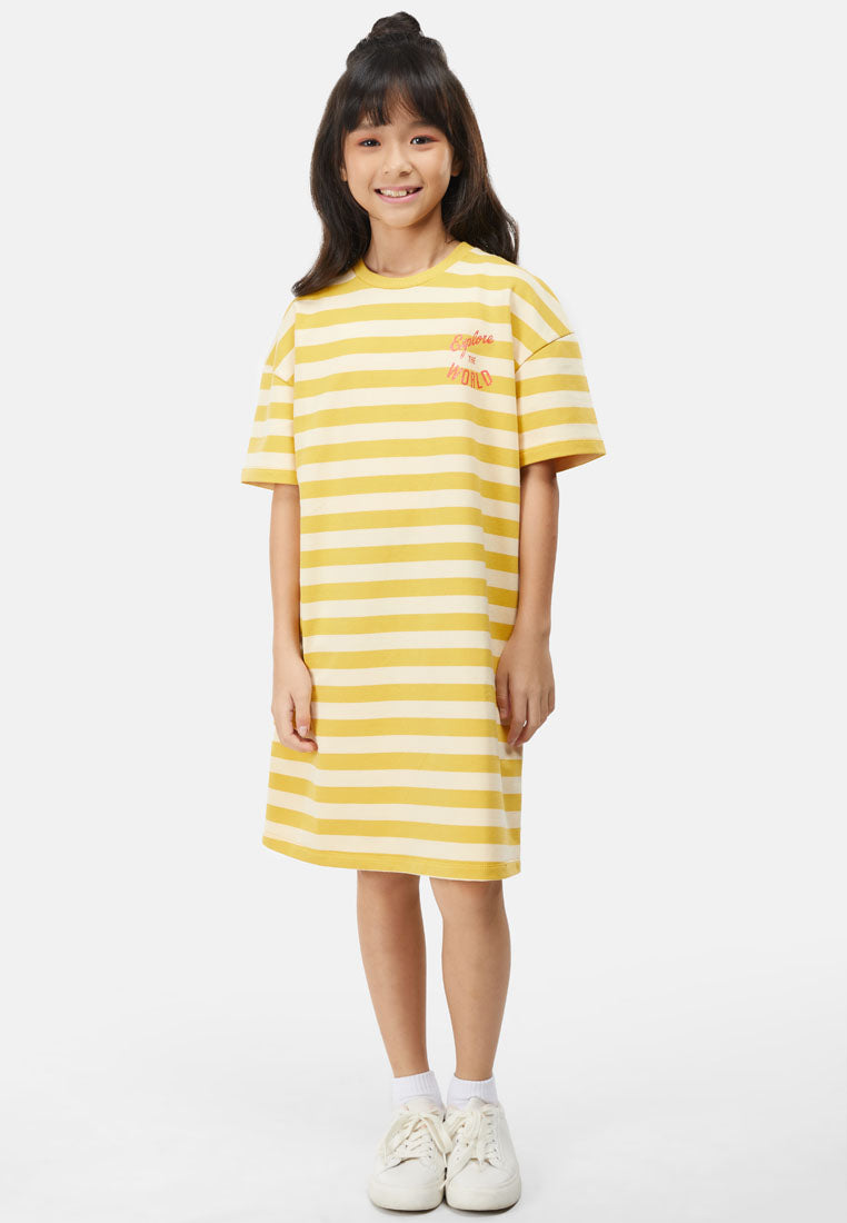 Cheetah Kids Girl Short Sleeves Dress - CJG-19230