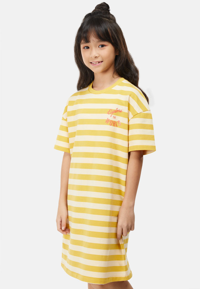 Cheetah Kids Girl Short Sleeves Dress - CJG-19230