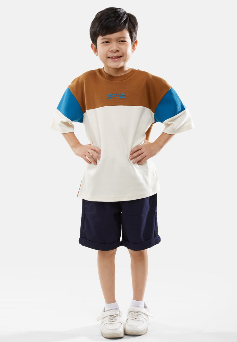 Cheetah Kids Boy Short Sleeves Roundneck Tee - CJ-92816