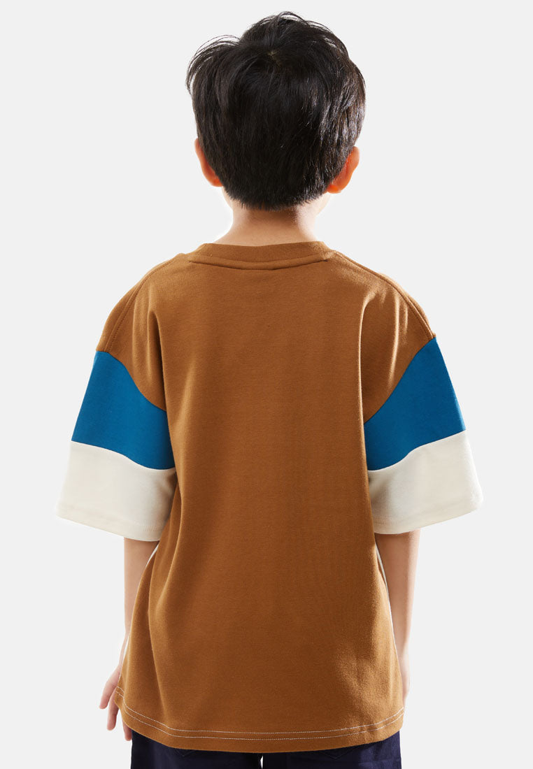 Cheetah Kids Boy Short Sleeves Roundneck Tee - CJ-92816