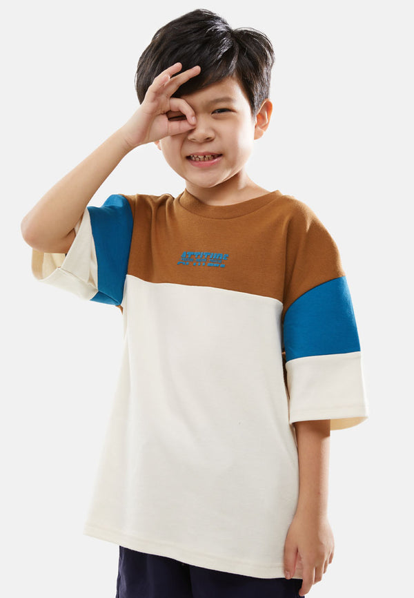 Cheetah Kids Boy Short Sleeves Roundneck Tee - CJ-92816
