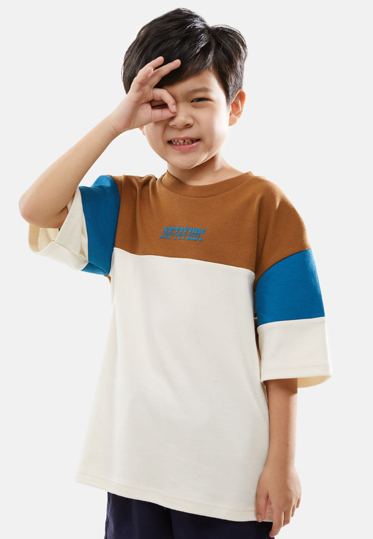 Cheetah Kids Boy Short Sleeves Roundneck Tee - CJ-92816